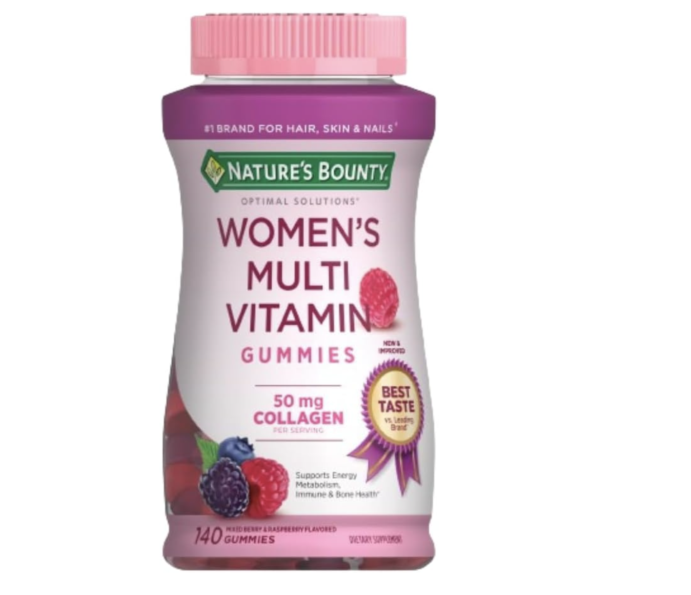 Kẹo Dẻo Bổ Sung Multivitamin cho Nữ Nature's Bounty Optimal Solutions, Women's Multivitamin Gummies