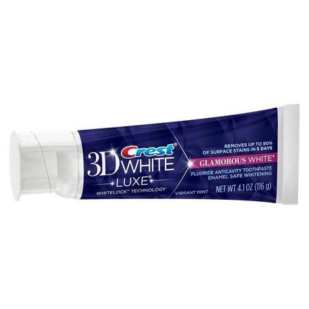 Kem đánh răng Crest 3D White Luxe Whitelock Technology Glamorous White 116g