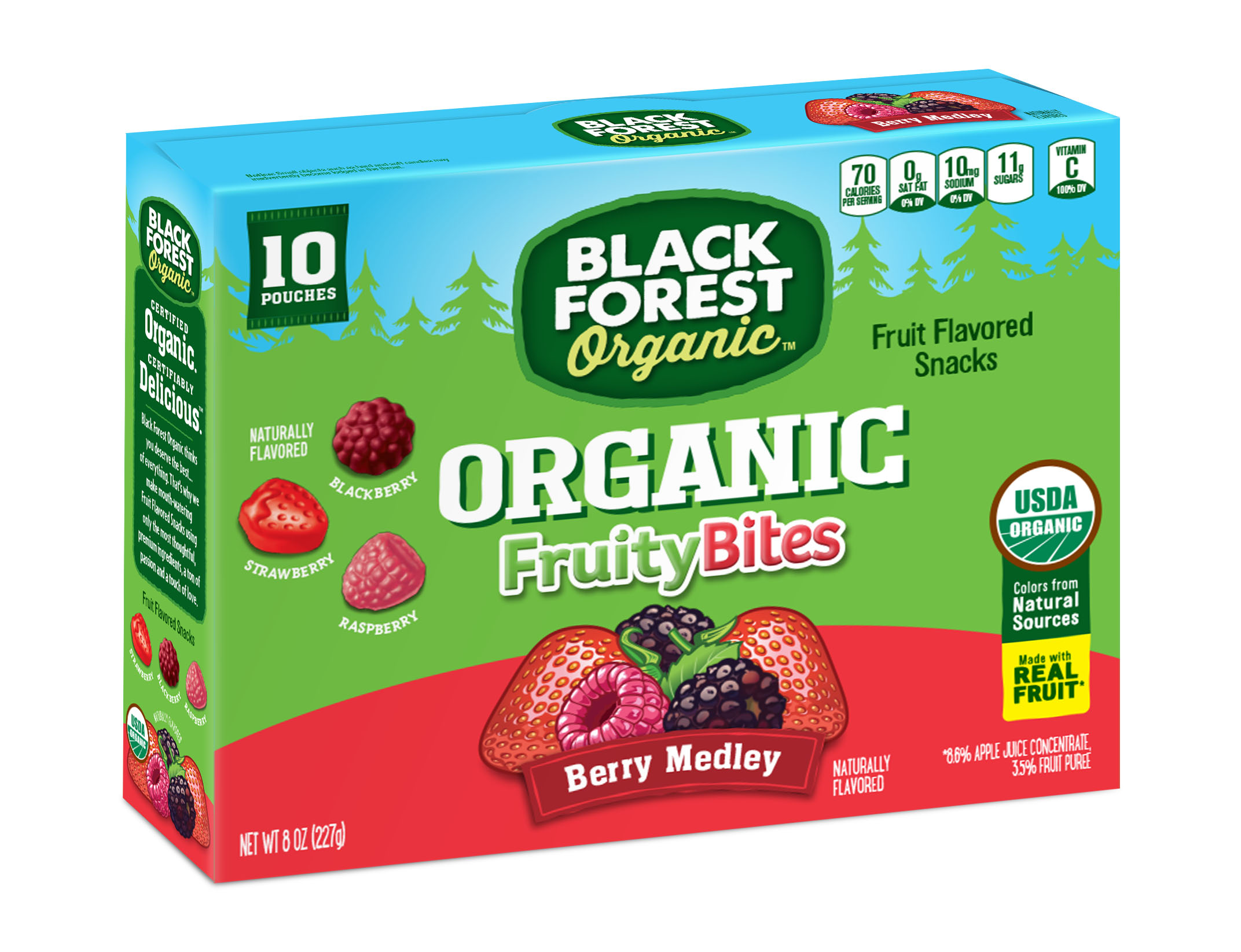 Kẹo dẽo trái cây Black Forest Organic Gummy Bear