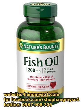 Dầu Cá Nature's Bounty Fish Oil 1200mg Omega3