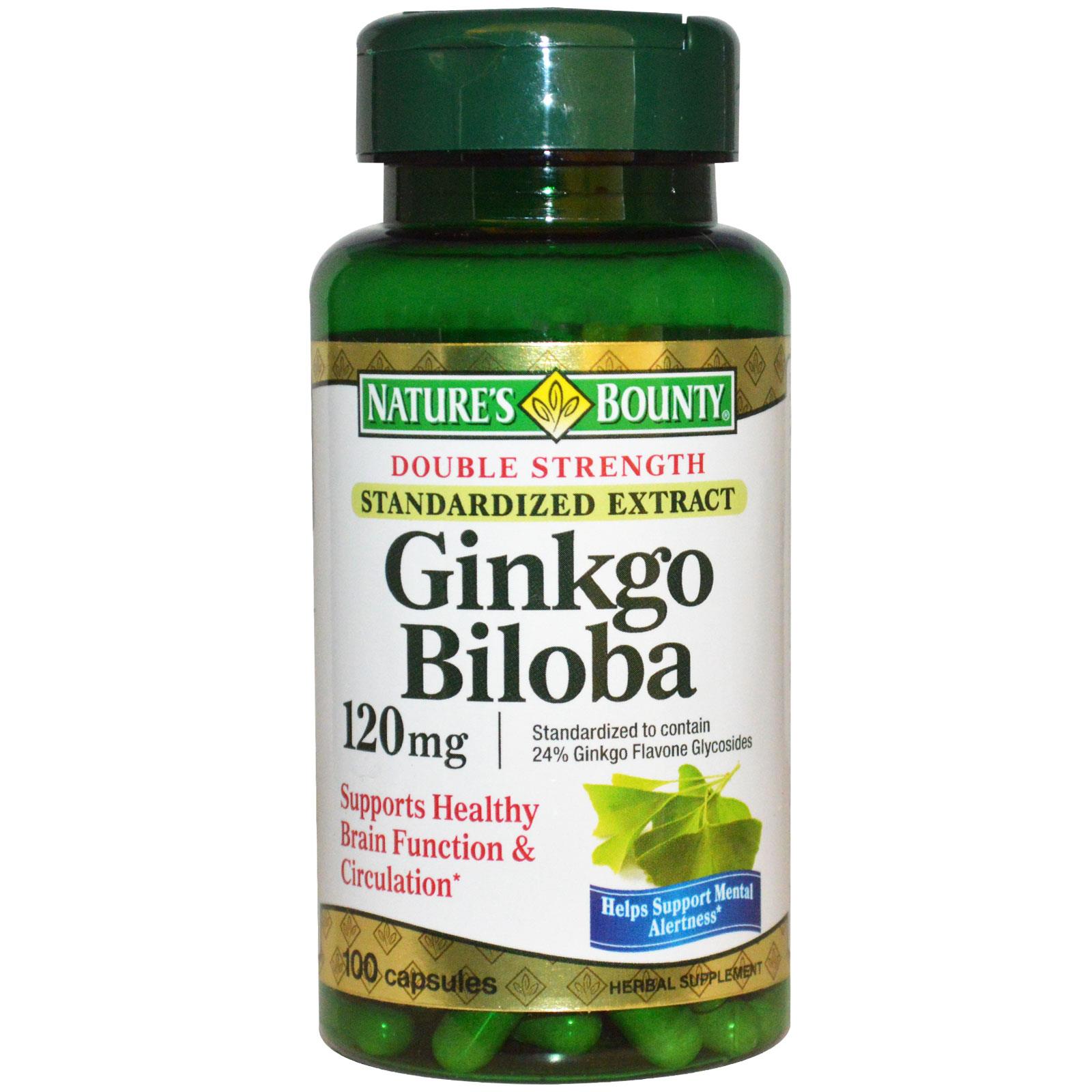 Viên Uống Bổ Não Nature's Bounty Ginkgo Biloba 120mg
