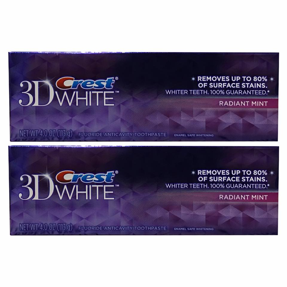 KEM ĐÁNH RĂNG CREST 3D WHITE RADIANT MINT - 113g