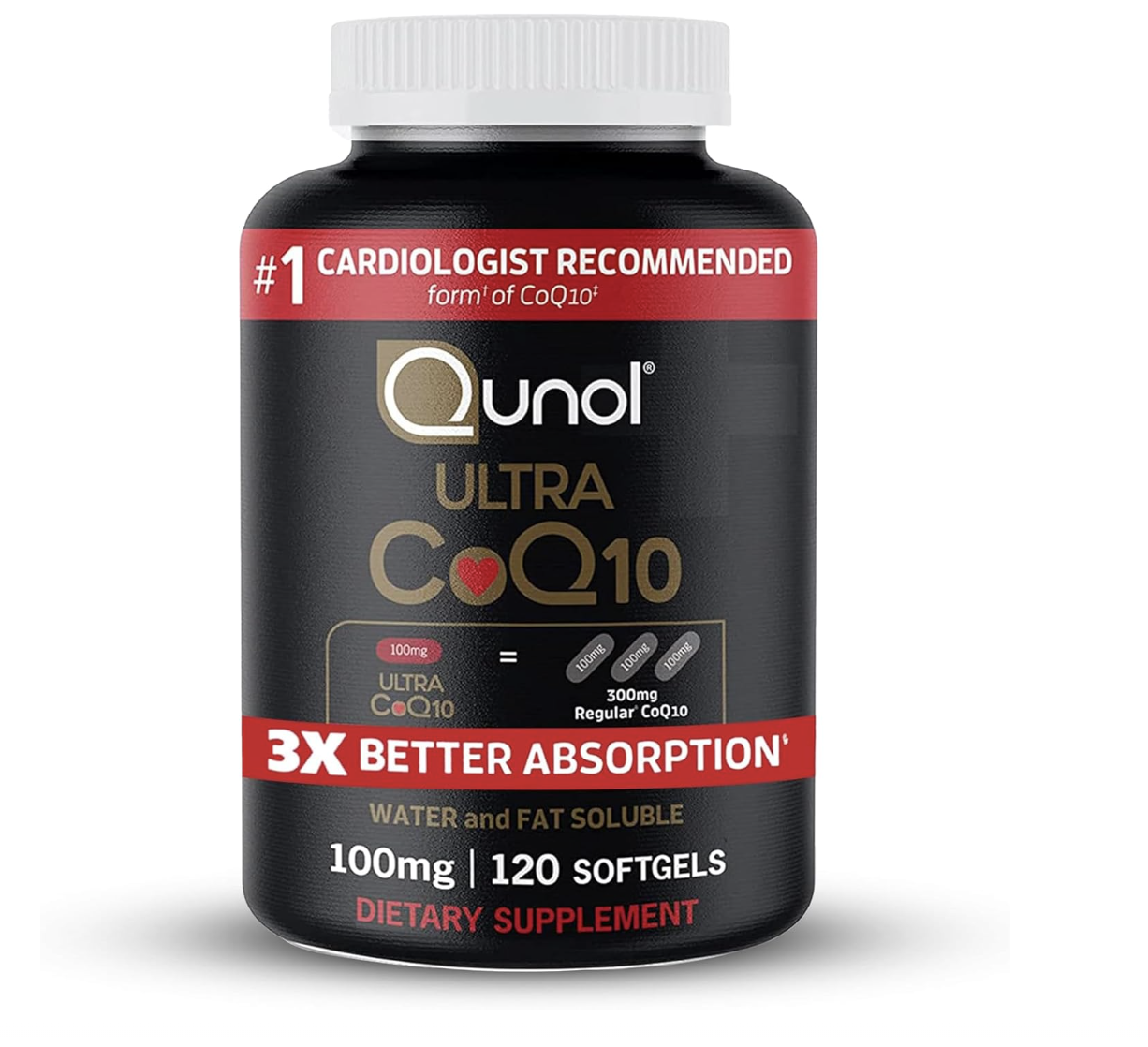 Viên Uống Hỗ Trợ Tim Mạch Qunol Ultra CoQ10 100mg 120 viên của Mỹ